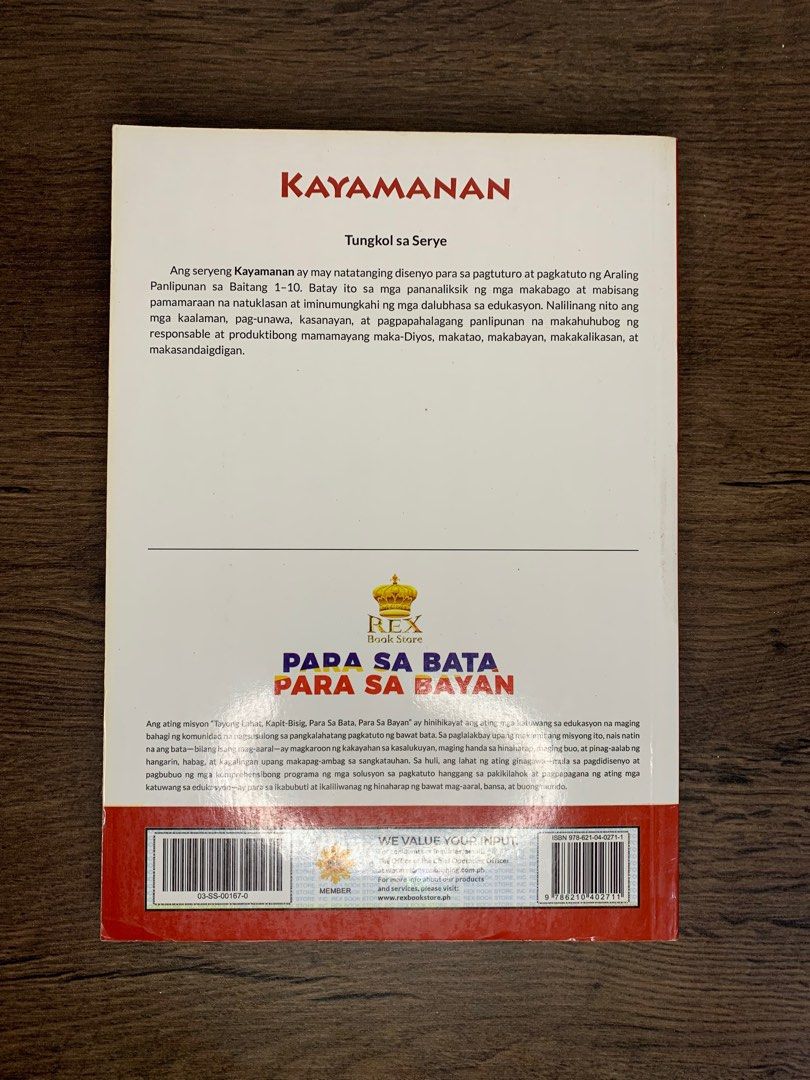 Grade 10 Kayamanan Mga Kontemporaryong Isyu Hobbies And Toys Books And Magazines Textbooks On 5361