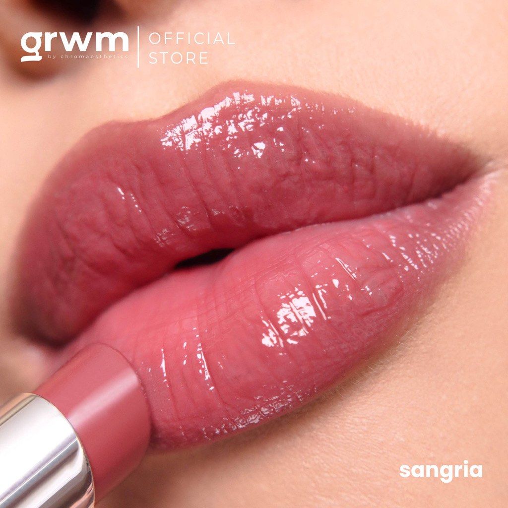 GRWM Lip Booze Tinted Sheer Balm in Sangria on Carousell
