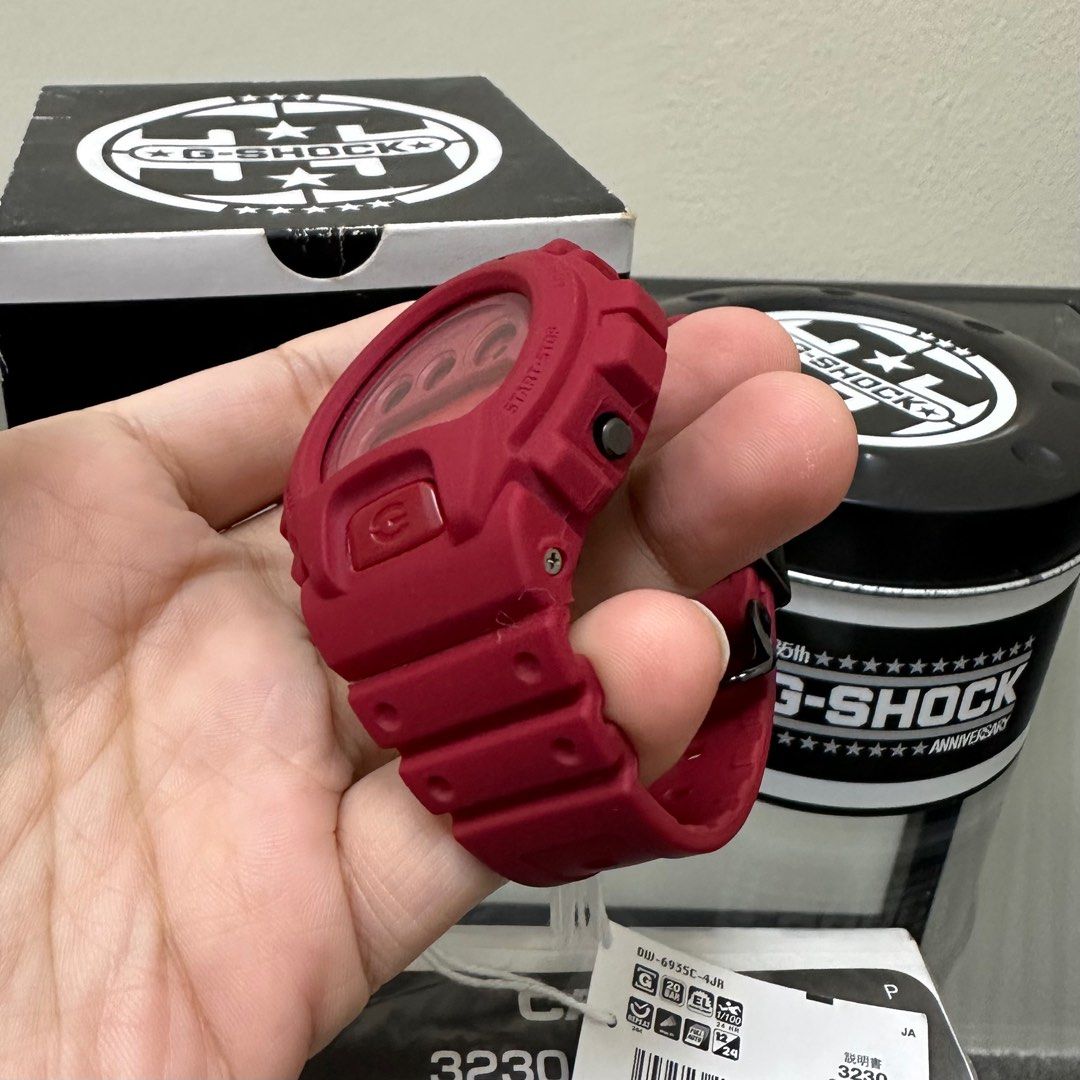 G Shock 35th Anniversary Limited RED OUT DW 6935C RD DISPLAY