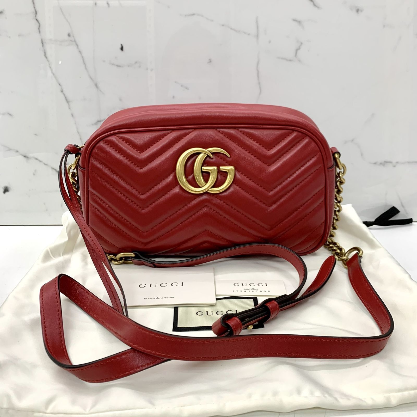 Gucci marmont camera bag red 2025