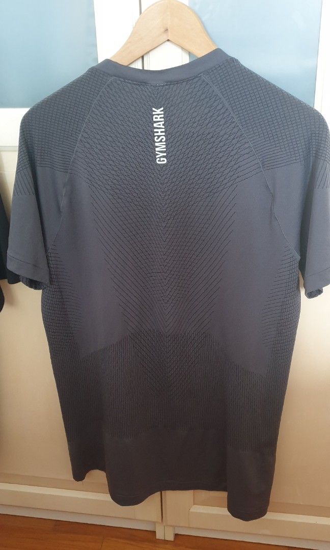 Gymshark Apex Seamless T-Shirt - Black/Silhouette Grey