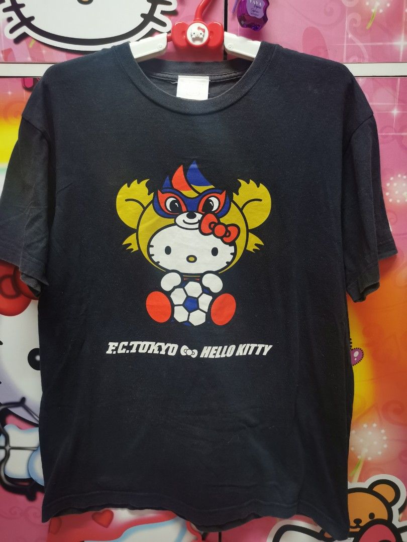 Hello kitty tshirt colab FC Tokyo, Women's Fashion, Tops, Shirts