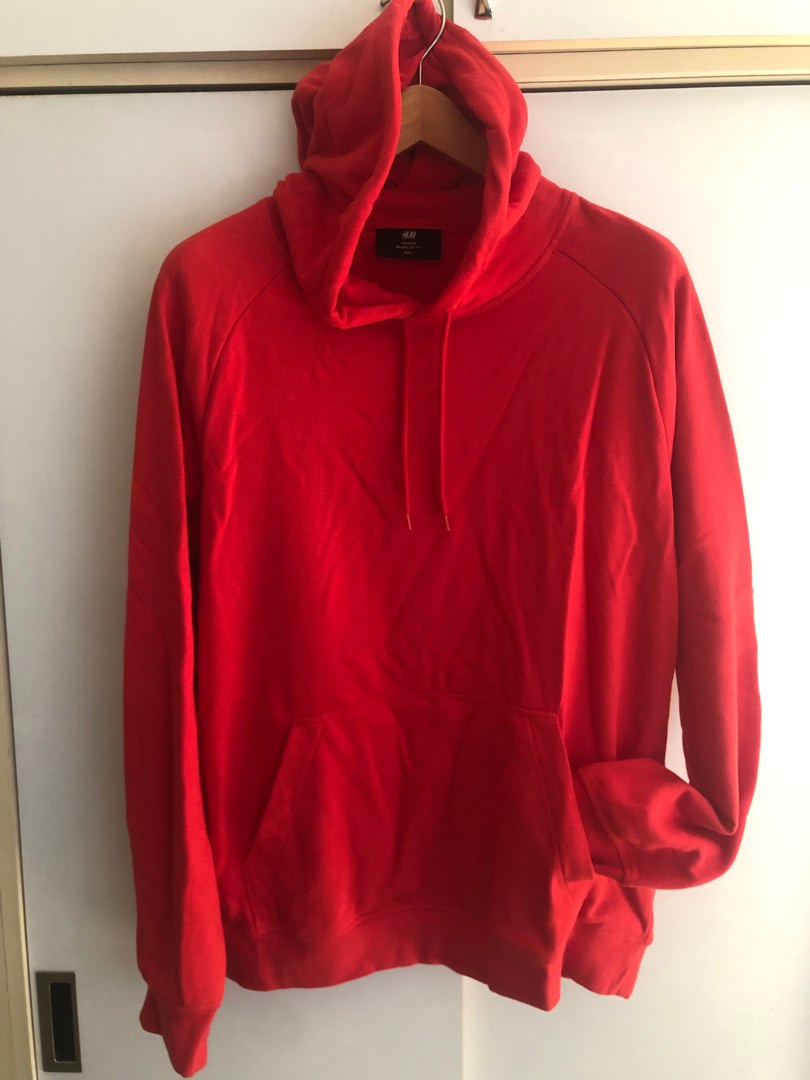 Hm red hoodie hot sale