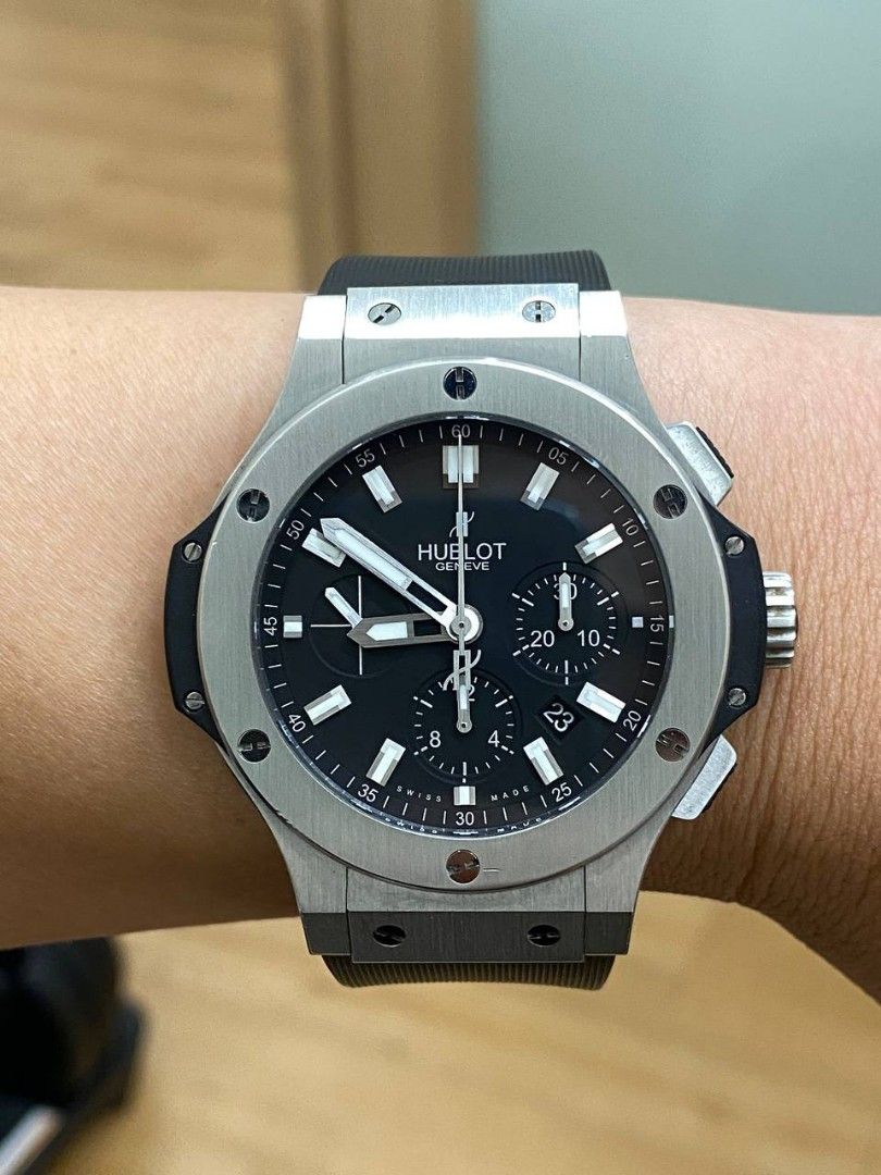 Hublot Big Bang Chronograph Factory Diamonds 301.SX.1170.RX.1704 42mm Black  Dial