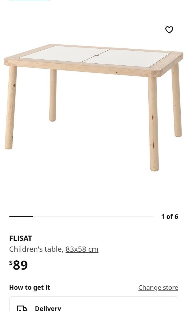 IKEA FLISAT Kid's Table (without containers), Babies & Kids, Baby ...