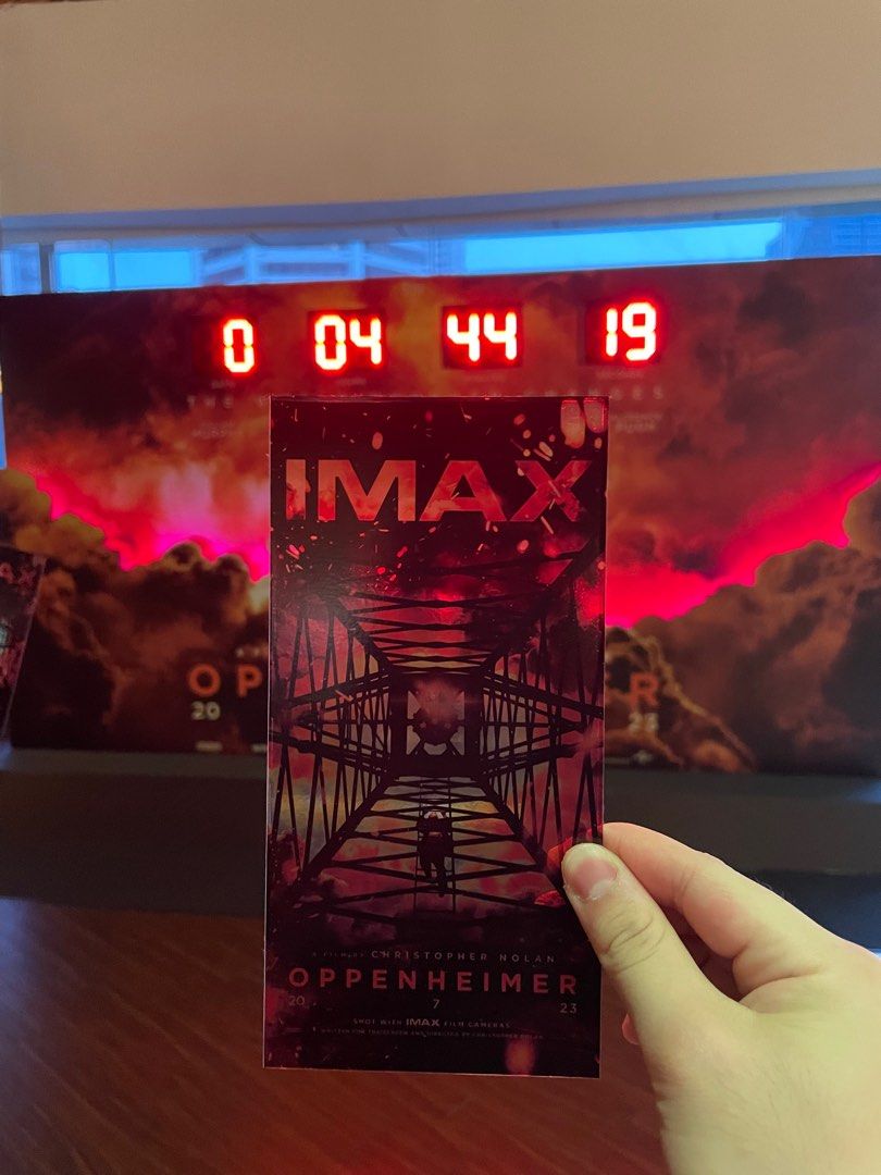 IMAX Oppenheimer Collectible Ticket, Hobbies & Toys, Memorabilia