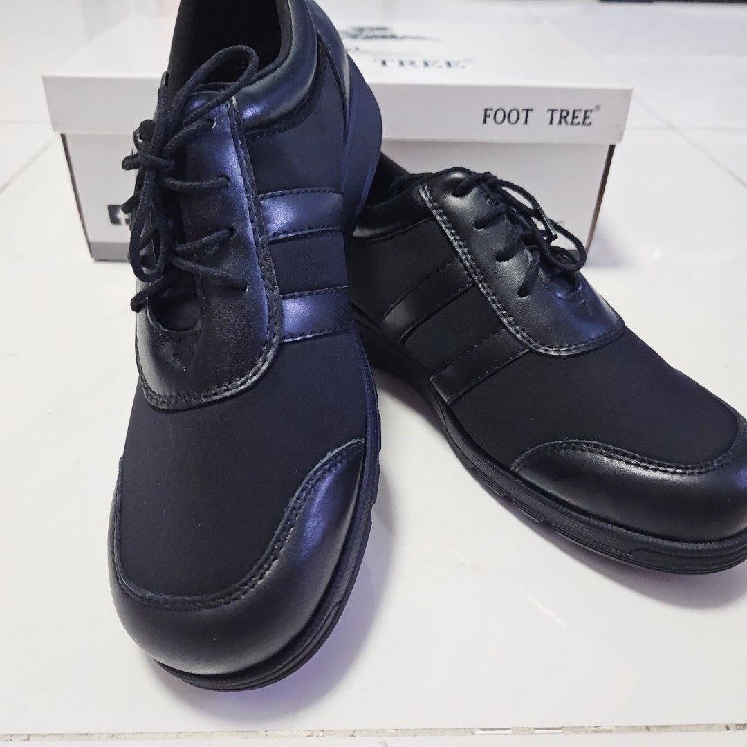 INSTOCK Black basic 3 stripes shoes for work school office