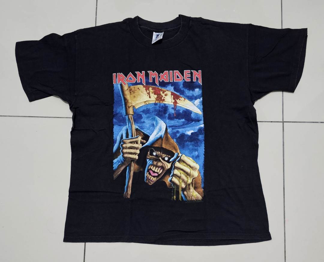 Iron Maiden 1995 vintage t-shirt XL, Men's Fashion, Tops  Sets, Tshirts  Polo  Shirts on Carousell
