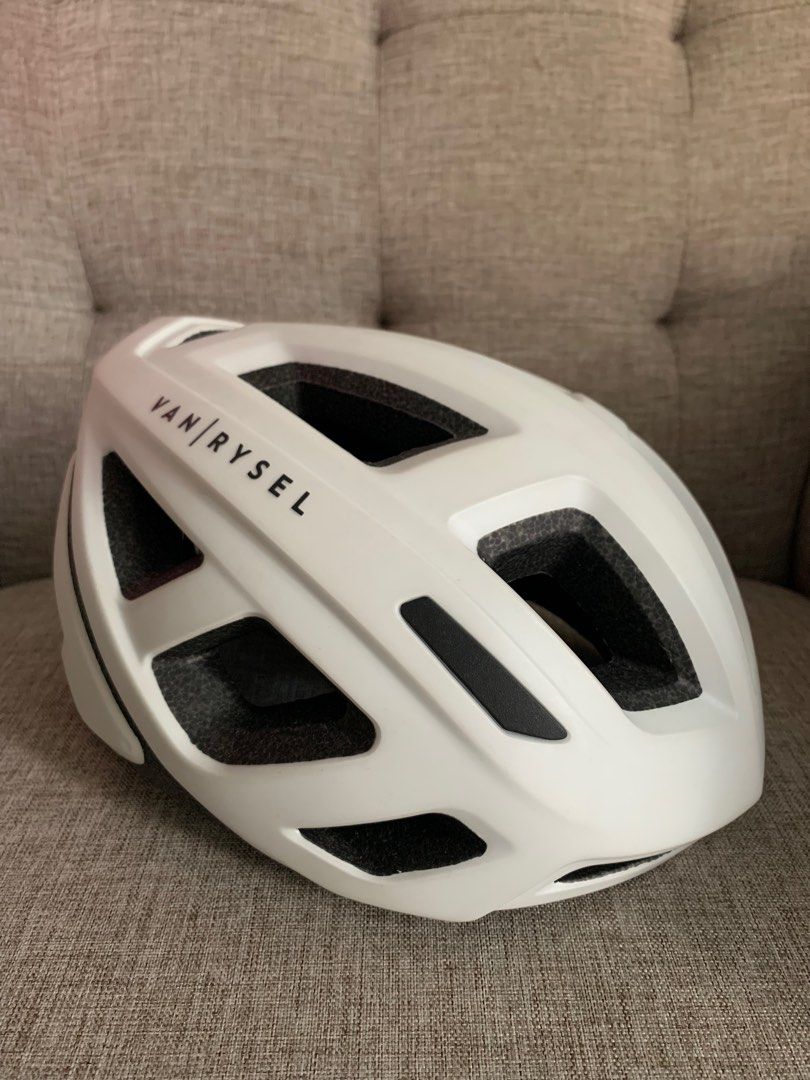 Helm roadbike van rysel white size M Olah Raga Sepeda di Carousell