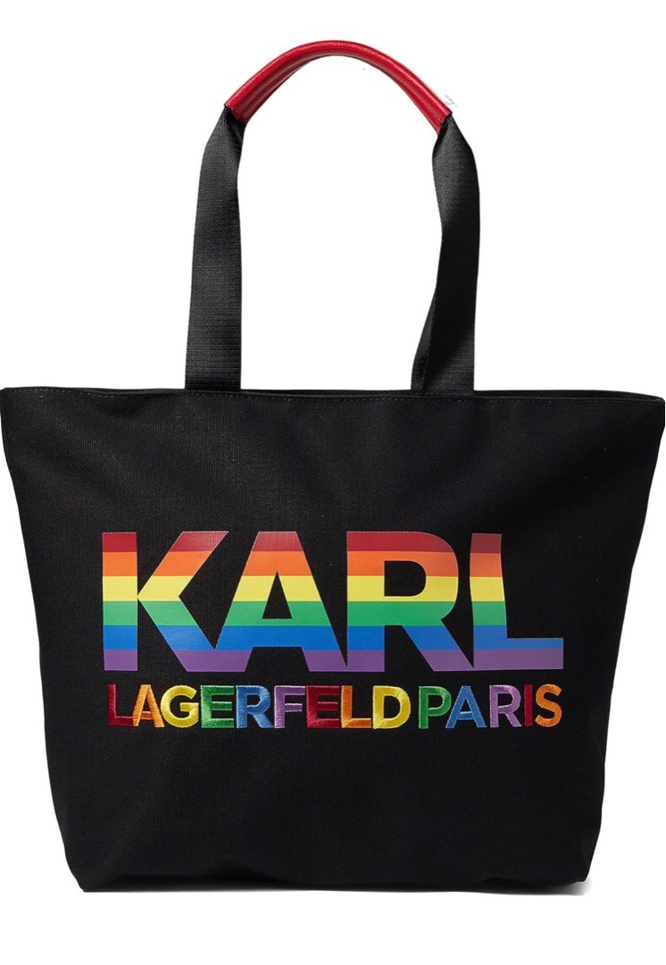 Karl Lagerfeld Rainbow tote bag, Women's Fashion, Bags & Wallets, Tote