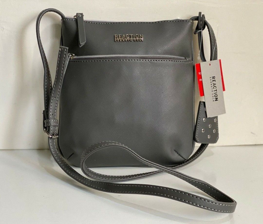 KENNETH COLE REACTION DUPLICATOR STEELE GRAY CROSSBODY SLING BAG 45 SALE Women s Fashion Bags Wallets Cross body Bags on Carousell
