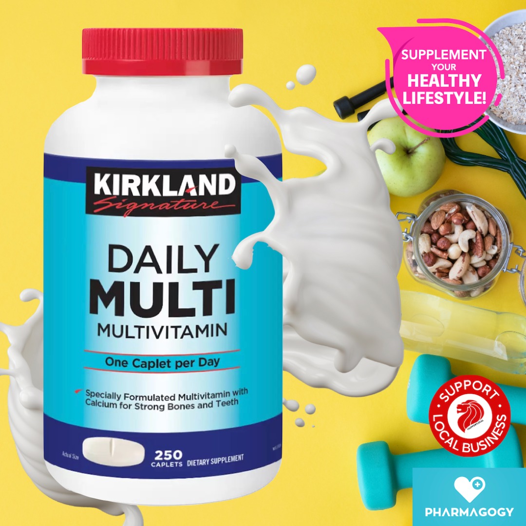 Kirkland Signature Daily Multi Vitamin 250 Caplets/Bottle Kirkland