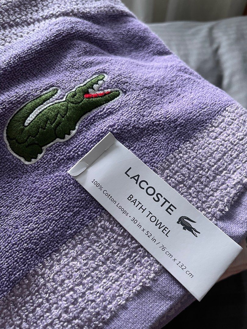 Lacoste Bath Towels BNEW
