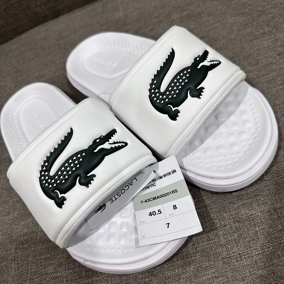 Usc deals lacoste sliders