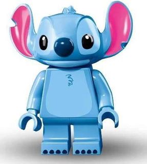 New - LEGO Mini Figurine dis001 Stitch, Disney, Series 1 - Without Stand  And Acc