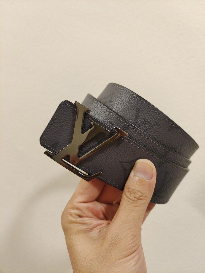 Louis Vuitton Belt (Shiny Black), Luxury, Accessories on Carousell