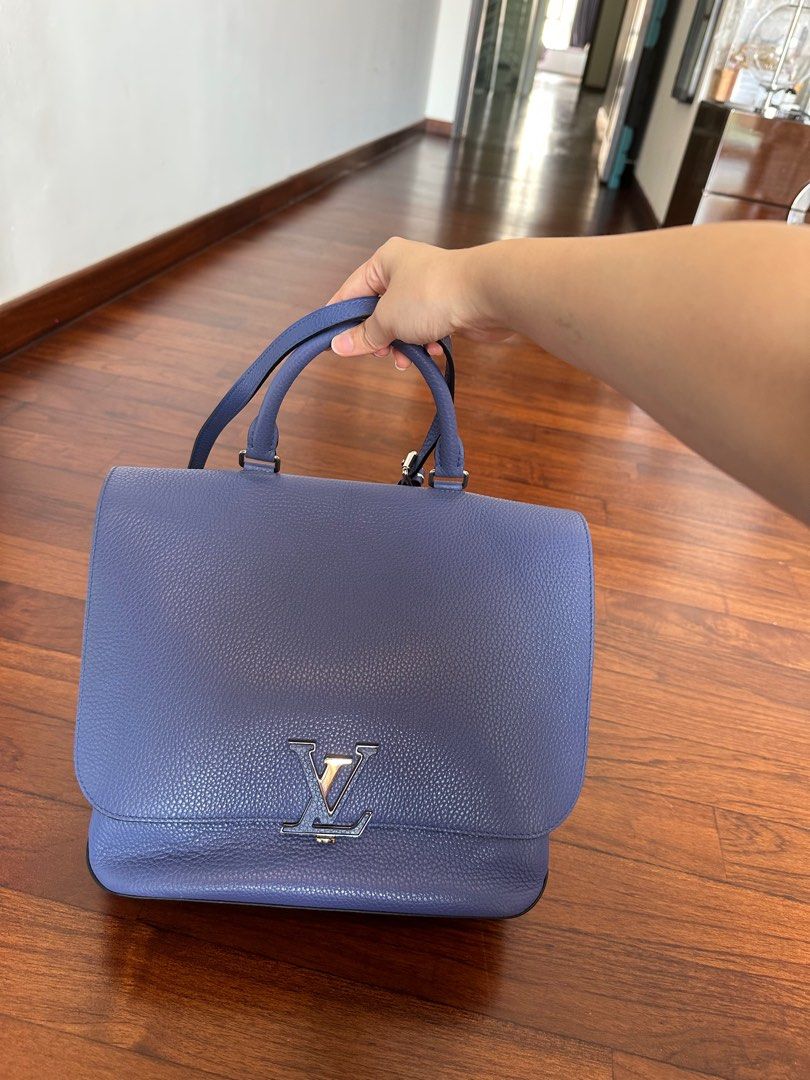Louis Vuitton Denim Volta Taurillon Leather LV Bag