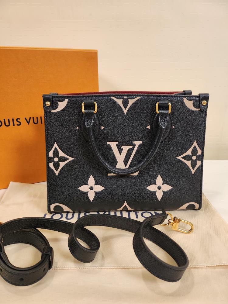 Excellent condition Louis Vuitton OnTheGo (OTG) PM Black Empreinte Monogram  (Microchip Embed) with Entrupy, Luxury, Bags & Wallets on Carousell