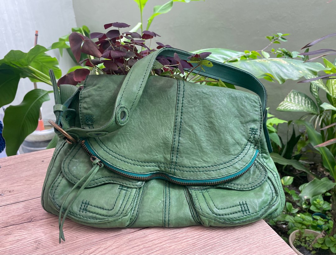Lucky Brand genuine leather green