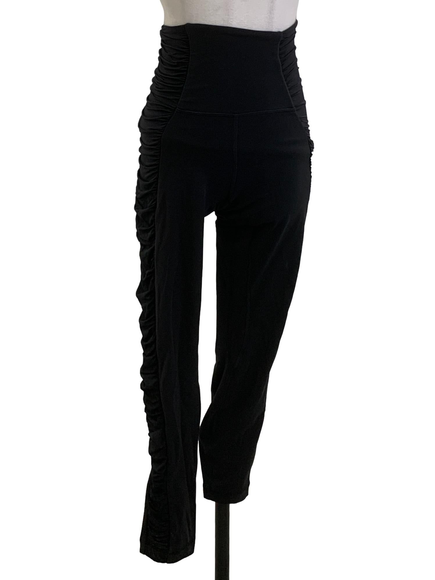 Lululemon Black Ruched Leggings Women s Fashion Activewear on Carousell