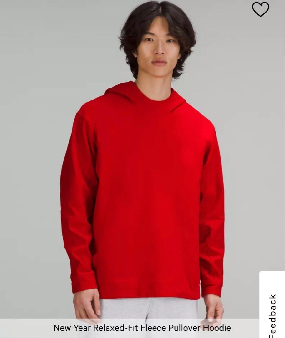 Lululemon New Year Relaxed Fit Fleece Pullover Hoodie Men s Fashion Coats Jackets and Outerwear on Carousell