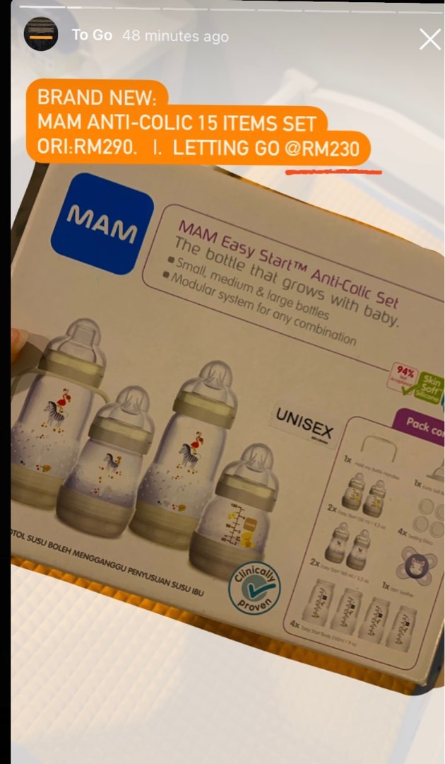 MAM BOTTLES 15 Pieces Set for NEW BORN, Babies & Kids, Nursing