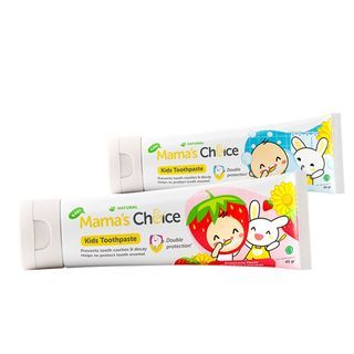 Mama's Choice Baby & Kids Toothpaste | Strawberry & Bubblegum | Organic Ecocert Certified