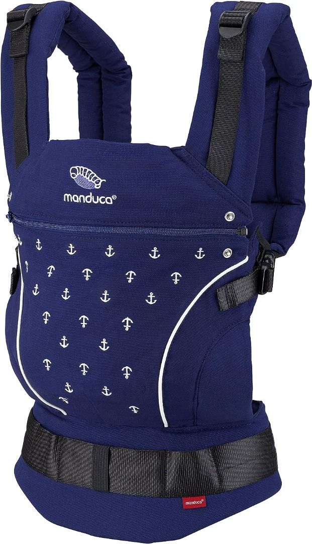 Manduca First Limited Edition Baby Carrier 100 Organic Cotton Blue Anchors