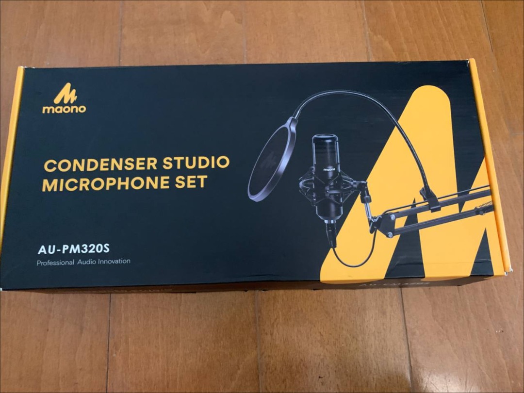 Maono AUPM320S Condenser Studio Microphone Set, Audio, Microphones on