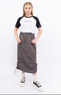 Maple Korea drawstring cargo skirt
