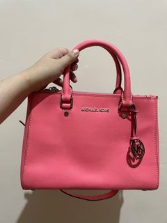 Michael Kors MK Sutton Medium Peach Pink Authentic Original 100%
