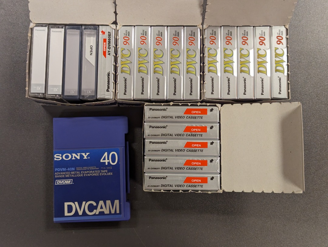 Mini DV & Sony DV CAM Tapes, Photography, Video Cameras on Carousell