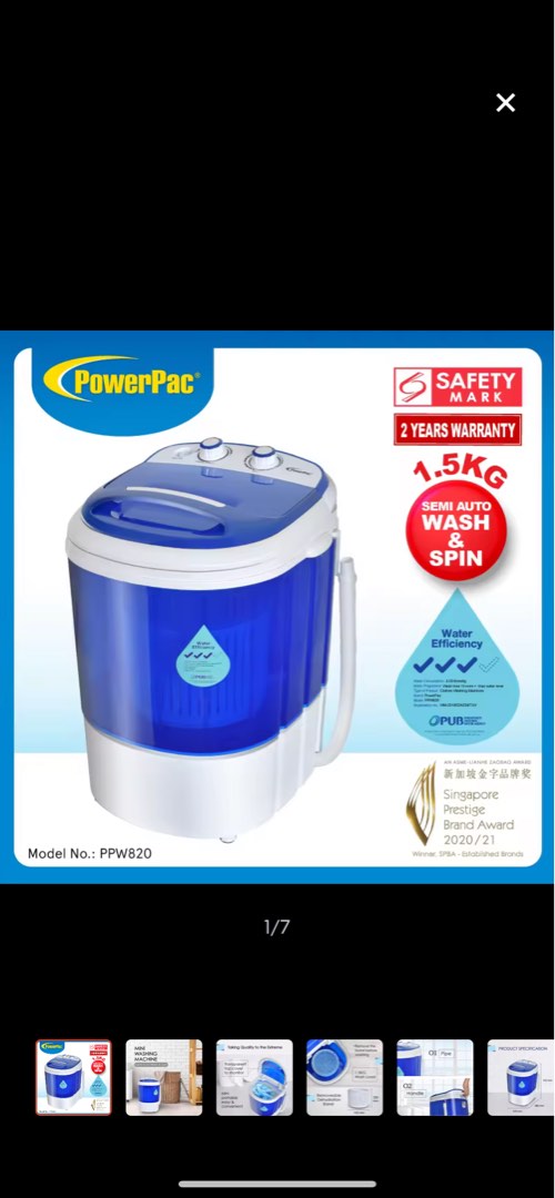 Mini portable washing machine, TV & Home Appliances, Washing Machines