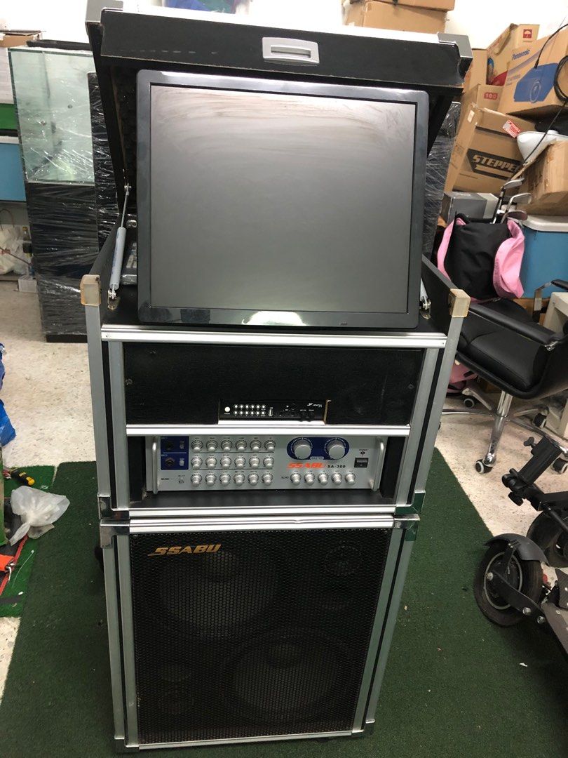 Mobile Karaoke KTV DJ Portable System in road case, TV & Home ...