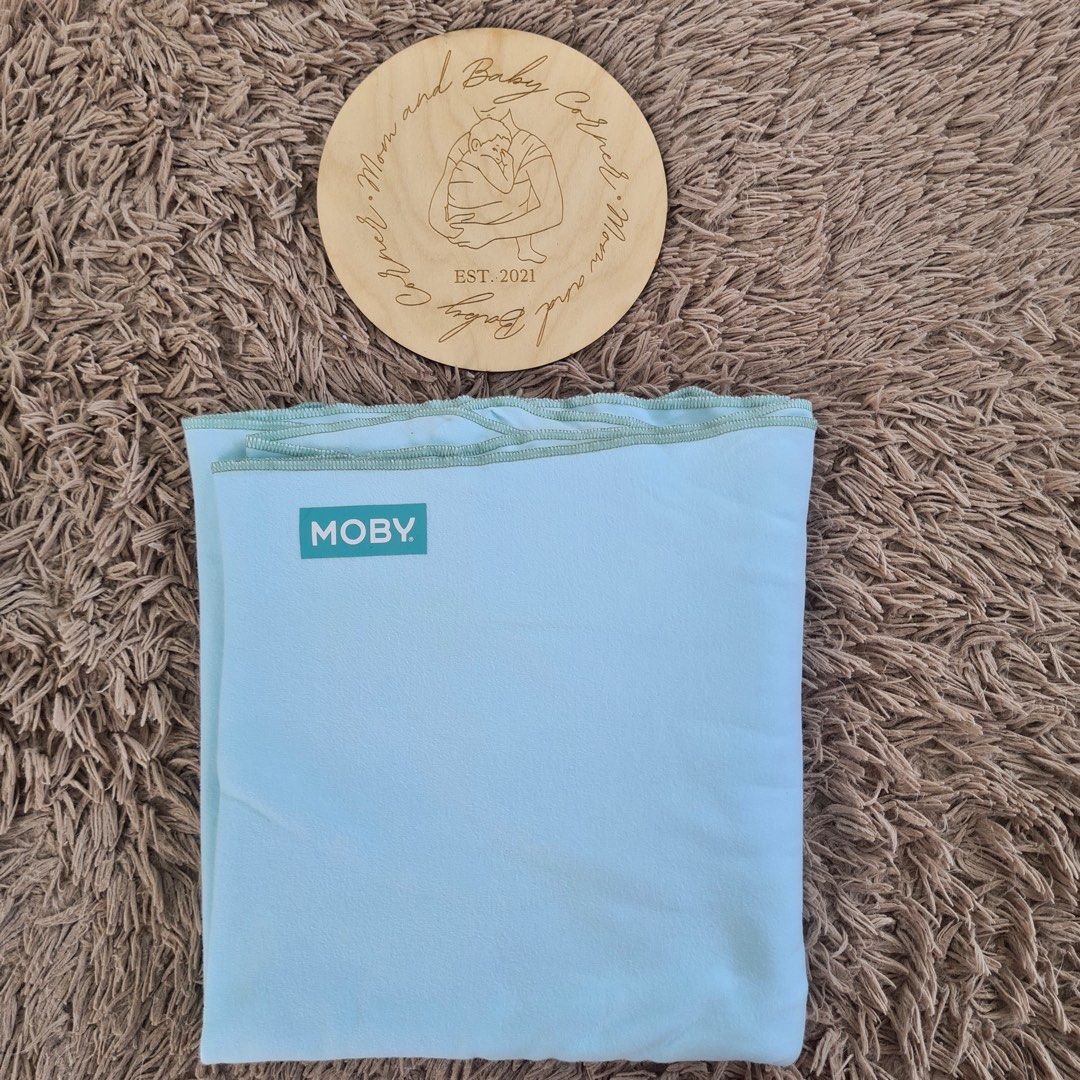 Moby wrap carrier (Category: Carriers & Slings) located in Cabiao. Submitted by MomAndBabyCorner (Listing ID 1245618670, Image 1). Description: Moby One size EUC with few stain PHP 900 .
