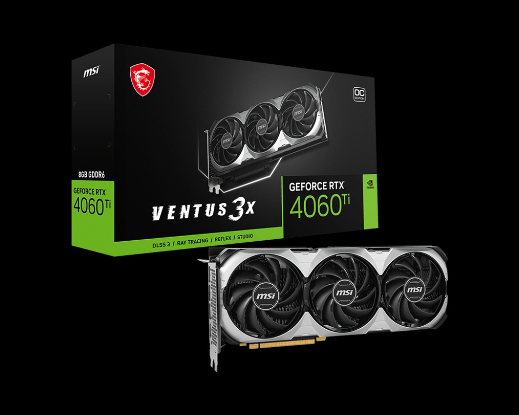 MSI GeForce RTX 4060 Ti VENTUS 3X OC 16GB Graphics Card