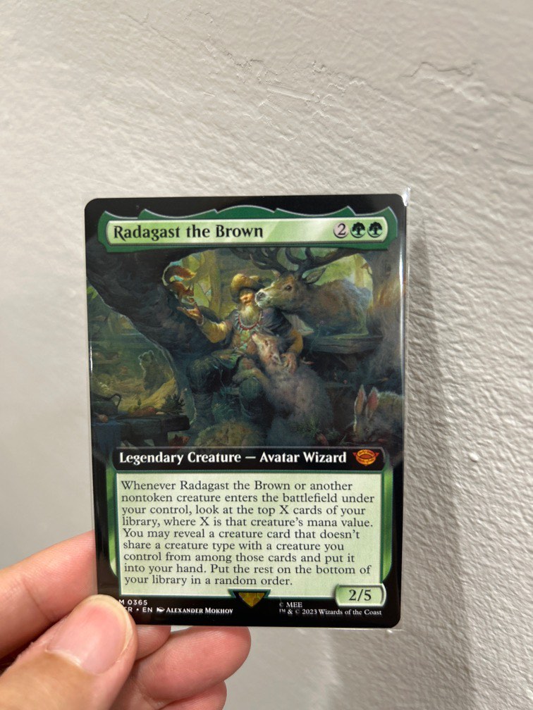 radagast mtg card Magic The Gathering LOTR LTC Commander look at the top X cards of your library Radagast the Brown [The Lord
