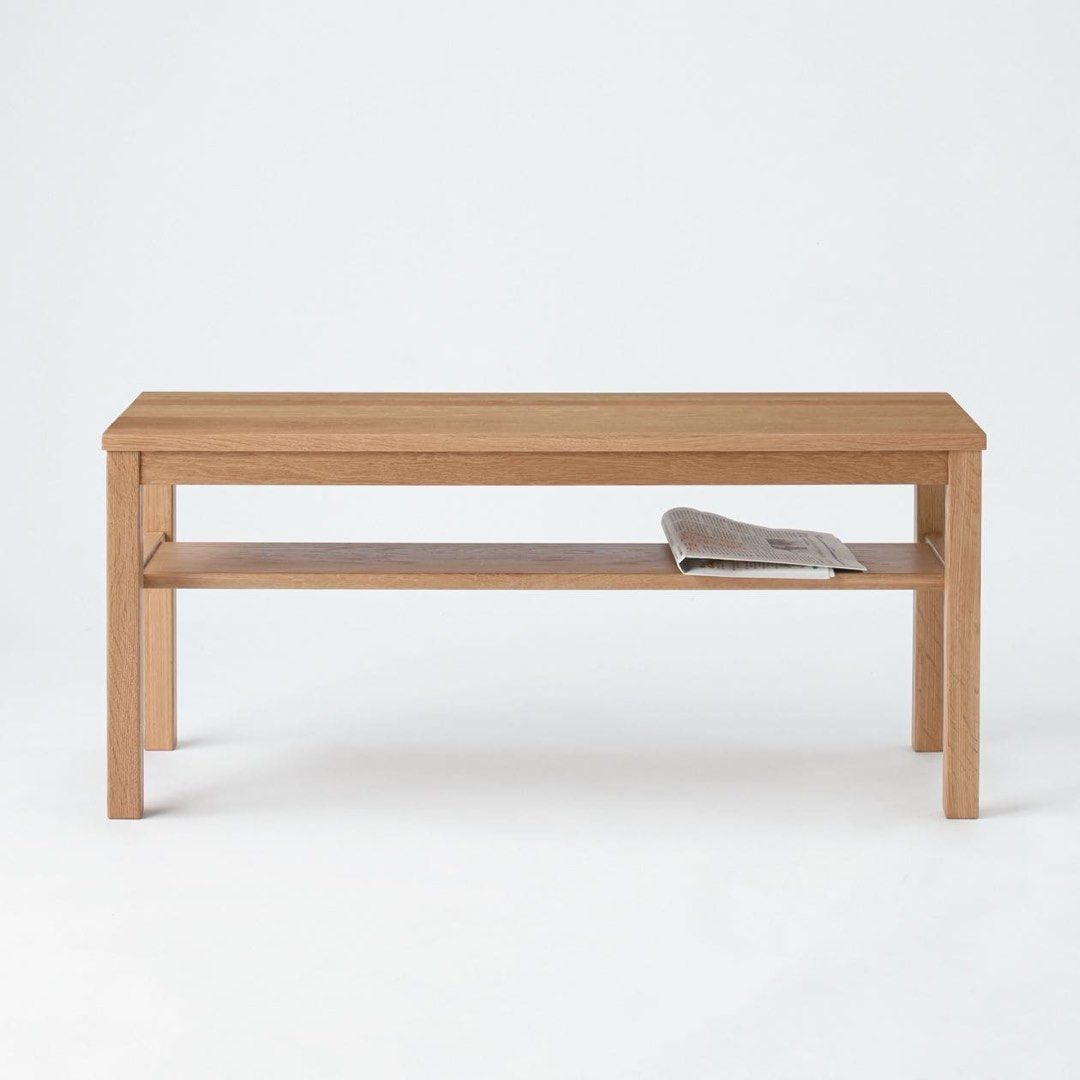 Muji Oak Bench Table, Furniture & Home Living, Furniture, Other Home Furniture on Carousell