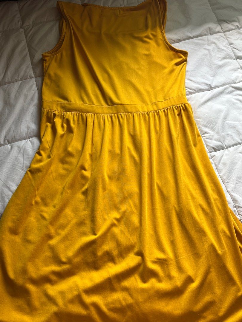 Mustard yellow dress semi formal Women s Fashion Dresses Sets Dresses on Carousell