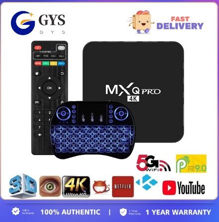 MXQ PRO 5G New Version 2.4GHz 4K Ultra HD Android Smart Tv Box PT1092