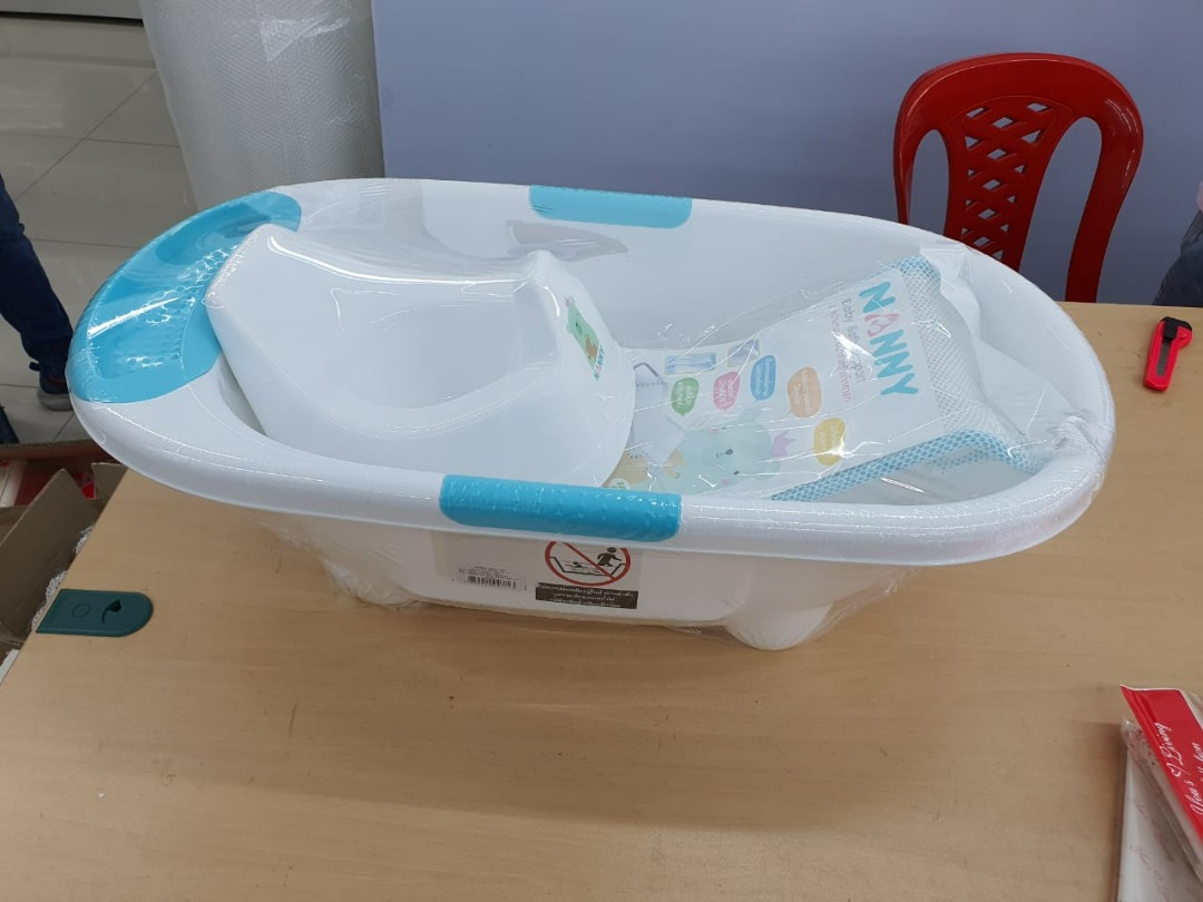 Nanny Bath Tub + Potty + Bath Support, Babies & Kids, Bathing
