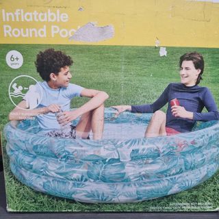 NEW! Round Green Leaves Inflatable Pool