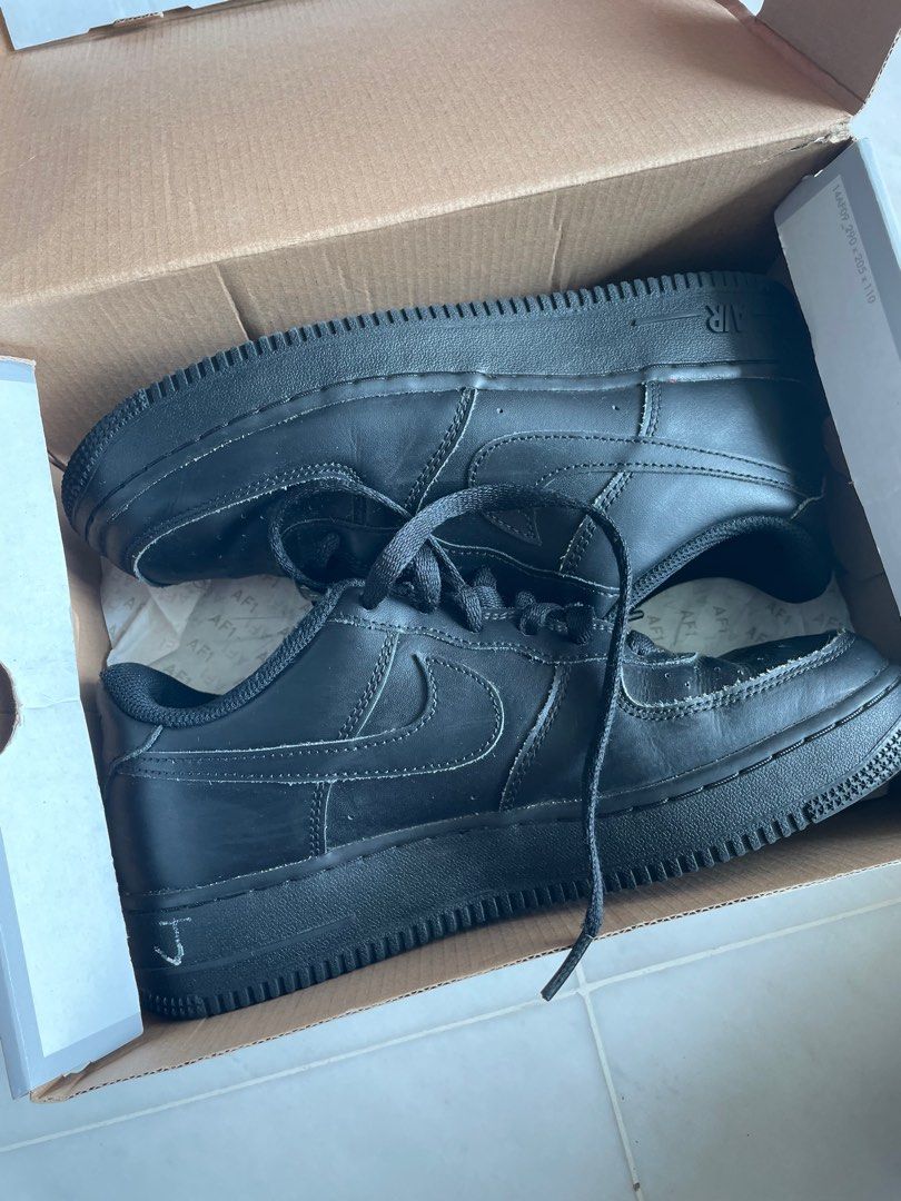 Nike air force 1 black style hot sale