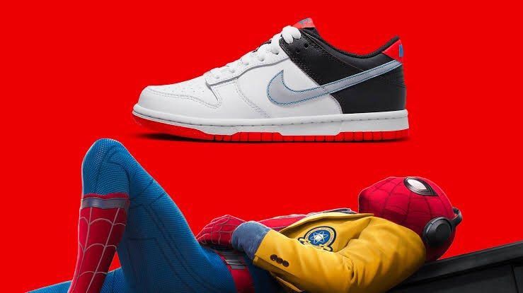 Spiderman nike dunks hot sale
