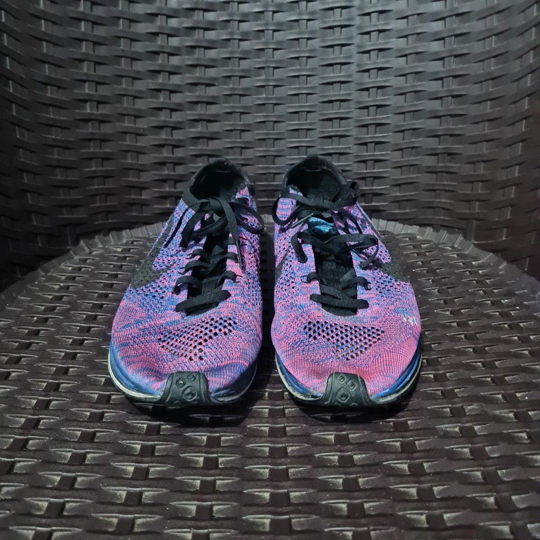 Nike Flyknit Racer Indigo Men s Fashion Footwear Sneakers on Carousell