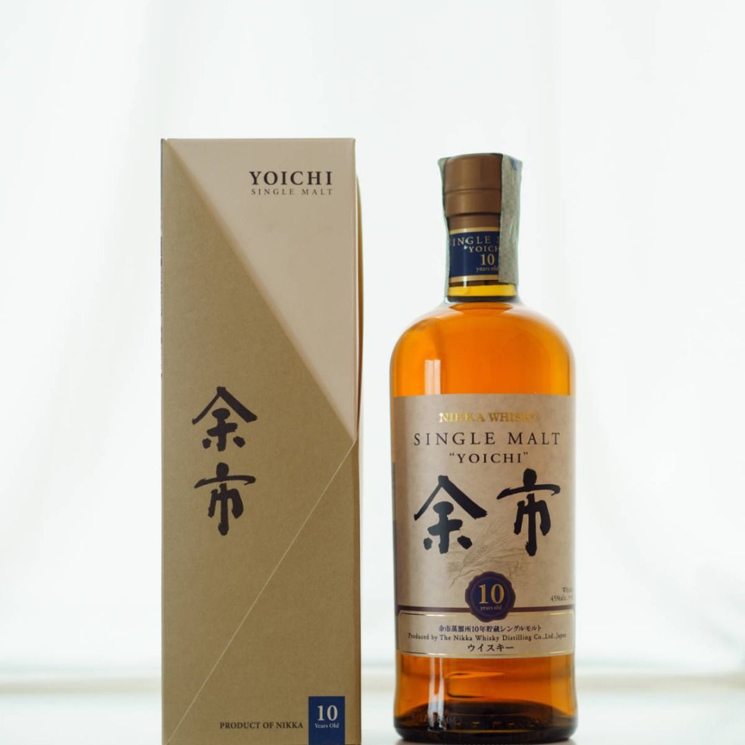 Nikka 余市10年附盒700ml 45% 日本威士忌全新, 嘢食& 嘢飲, 酒精