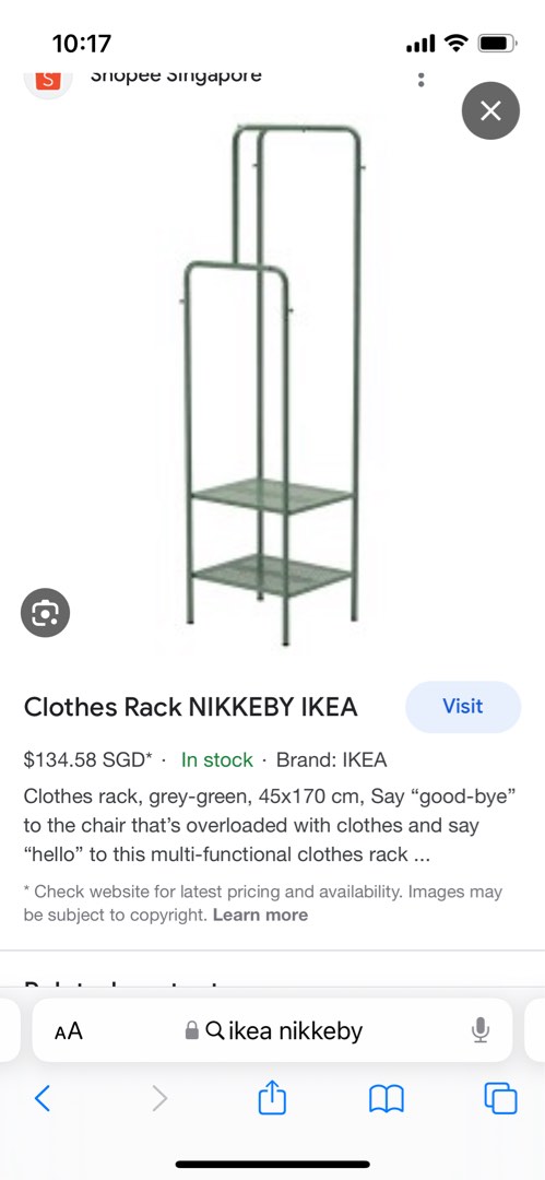 Nikal Rack NIKKEBY rack, Furniture & Home Living, Furniture, Shelves, Cabinets ...
