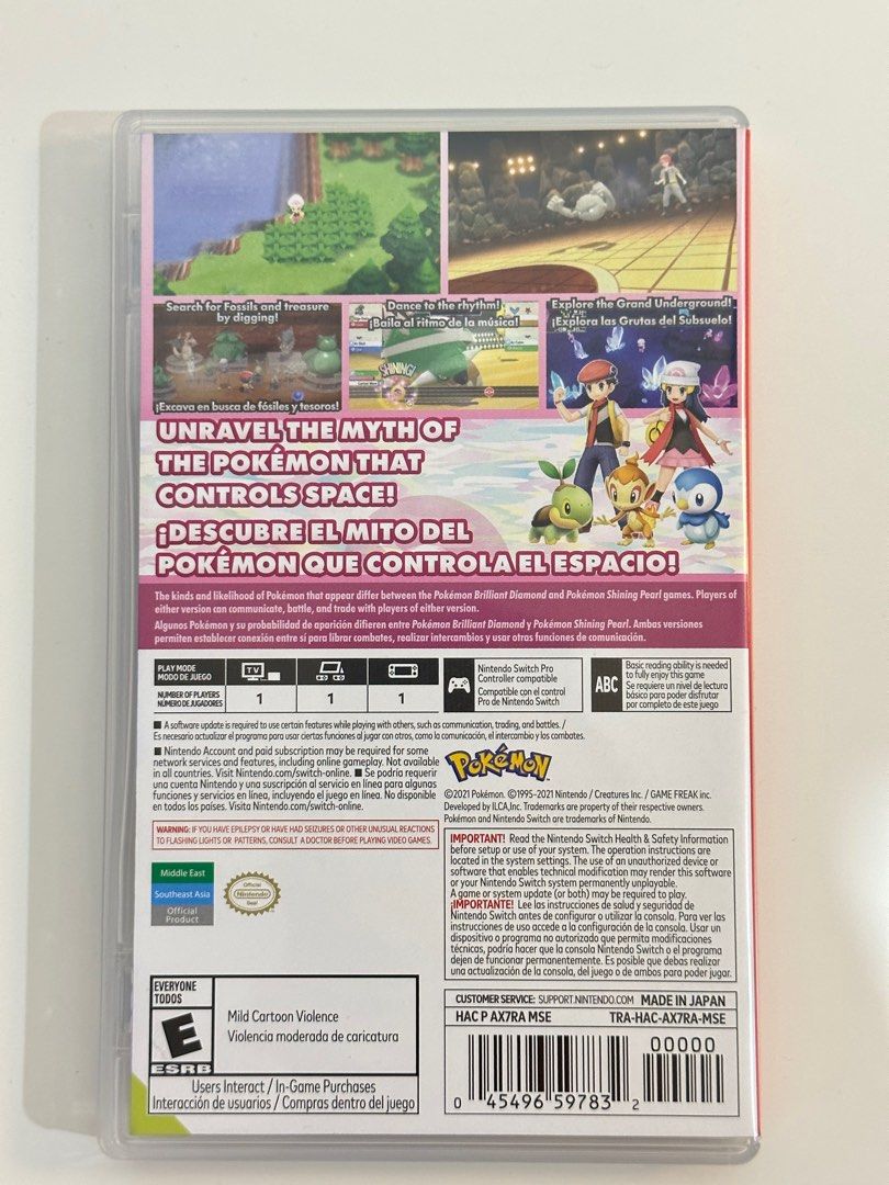 NINTENDO SWITCH POKEMON SHINING PEARL CARTRIDGE on Carousell