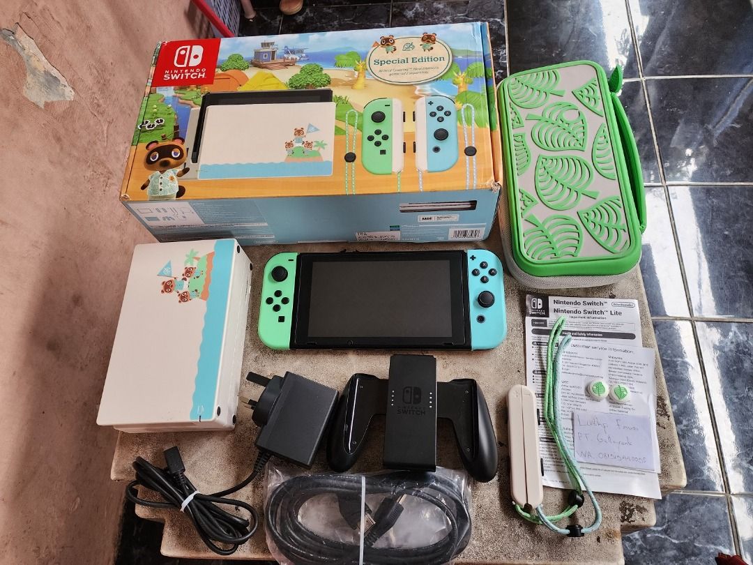 Nintendo Switch v2 Animal Crossing ACNH Limited Edition Fullset 09 on