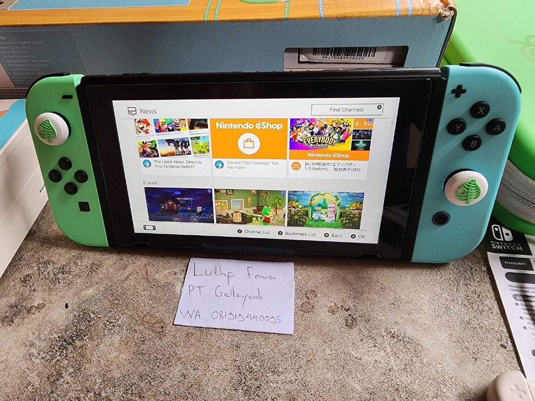 Nintendo Switch v2 Animal Crossing ACNH Limited Edition Fullset 09 on